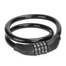 Bicycle Lock with Number Code - Portable Chain Lock for Mountain Bike / Electric Bike - 4-Digit Combination Lock, Weatherproof & Anti-Theft