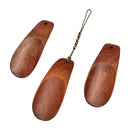 Shoehorn - Wooden Mini Shoehorn - Portable Shoe Helper - Japanese Design - Compact - With Braided Wrist Strap - Suitable for Children