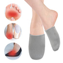 Toe protector - Mid-height toe warmers - made of neoprene for toe protection, shock absorption and wear prevention - suitable for sports, cycling and running - mid-height socks - gray, size L