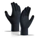 Gloves - Winter Touchscreen Gloves - Fleece Lined, Thick, Warm, Pineapple Pattern, Unique Finger Design - Cold and Windproof