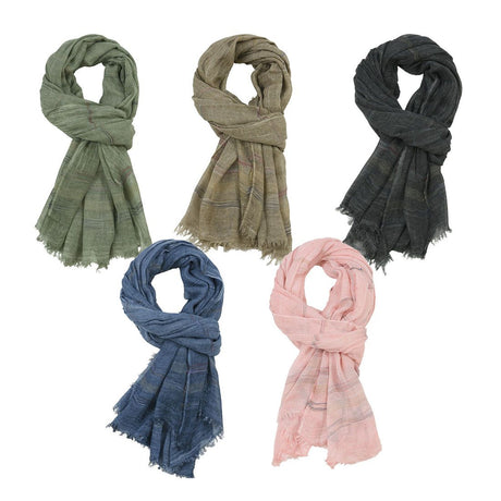 Autumn Winter Men's Basic Cotton Scarf, Medium Thickness for All Seasons, Versatile Black Oversized Soft Warm Touch