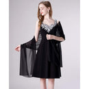 Soft Black Chiffon Shawl Wrap 190x45 cm for Wedding Evening Dress, Bridal Cape with Elegant Flowing Design, Lightweight Party Cover