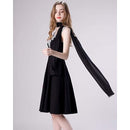 Soft Black Chiffon Shawl Wrap 190x45 cm for Wedding Evening Dress, Bridal Cape with Elegant Flowing Design, Lightweight Party Cover