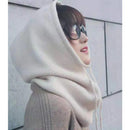 Women's Cashmere Knitted Winter Hat Hood Scarf Balaclava Set, Windpro Max Technology for Extreme Cold Protection, Multifunctional Thermal Headwear