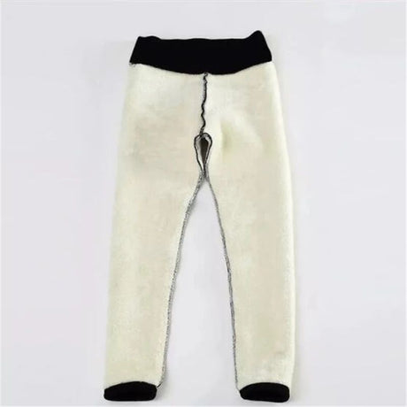 Black Sherpa Fleece Lined High Waist Winter Leggings for Women, Thick Cashmere Feel Thermal Pants with Stretchy Fit, Perfect for Cold Weather Size S