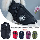 Green Waterproof Winter Dog Jacket with Built-in Harness, Windproof Warm Coat with Reflective Strips and Elastic Belly Band, Size XL for Large Dogs