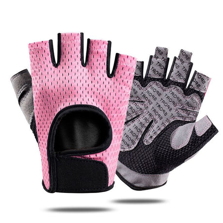 Black Half Finger Fitness Training Gloves for Men and Women, Breathable Mesh Back with Non-Slip Microfiber Palm, Wrist Protection Size XL for Gym and Cycling
