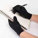 Copper Fiber Compression Gloves for Touchscreen Use, Warm Non-Slip Silicone Palm for Outdoor Sports Fitness Riding Cycling, Size M for Arthritis Support