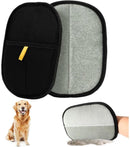 2-Piece Electrostatic Pet Hair Removal Gloves for Cats and Dogs, Reusable Washable Grooming Mitt for Furniture Clothing and Car Seats