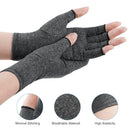 Fingerless Arthritis Compression Gloves for Pain Relief and Warmth, Breathable Cotton Spandex Blend for Typing Gaming and Daily Activities Size M