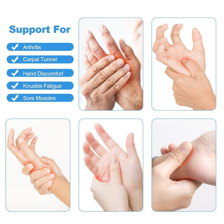 Fingerless Arthritis Compression Gloves for Pain Relief and Warmth, Breathable Cotton Spandex Blend for Typing Gaming and Daily Activities Size M