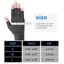 Fingerless Arthritis Compression Gloves for Pain Relief and Warmth, Breathable Cotton Spandex Blend for Typing Gaming and Daily Activities Size M