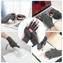 Fingerless Arthritis Compression Gloves for Pain Relief and Warmth, Breathable Cotton Spandex Blend for Typing Gaming and Daily Activities Size M