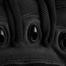 Black Tactical Military Gloves with Touchscreen Compatibility, Reinforced Nylon Construction with Non-Slip Panels and Adjustable Velcro Cuffs Size L