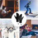 USB Heated Gloves with Touchscreen and Removable Heating Core, Fast Heating Anti-Slip Acrylic Knit for Winter Sports and Outdoor Activities, Requires 5V2A Power