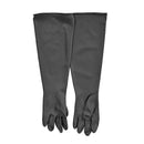 Rubber Sandblasting Gloves 60 cm Length for Sandblasting Cabinets, Cotton Lined Abrasion Resistant Sleeves with Rough Surface for Secure Grip in Heavy-Duty Work