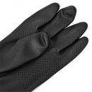 Rubber Sandblasting Gloves 60 cm Length for Sandblasting Cabinets, Cotton Lined Abrasion Resistant Sleeves with Rough Surface for Secure Grip in Heavy-Duty Work