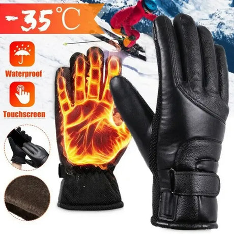 Electric Heated Gloves for Winter Cycling Motorcycle Skiing and Fishing, USB Gear Heating System Requires Power Bank for Warmth and Outdoor Comfort