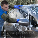 Waterproof Long Rubber Pond Gloves with 28 Inch Sleeves, Thick PVC Wear Resistant for Car Wash Fishing Digging and Chemical Handling with Seamless Cotton Liner