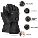 Rechargeable Heated Mittens Gloves with 4000mAh Lithium Battery, 3 Temperature Settings 30-45°C, Water-Repellent Touchscreen Compatible Size L