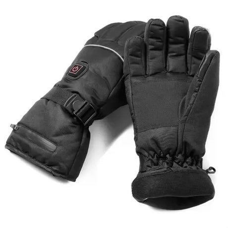 Rechargeable Heated Mittens Gloves with 4000mAh Lithium Battery, 3 Temperature Settings 30-45°C, Water-Repellent Touchscreen Compatible Size L