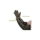 Thick Cowhide Animal Handling Gloves for Dog Cat Bird Snake Parrot Lizard, Anti-Bite and Scratch Protection with Cotton Lining for Gardening and Wild Animal Care