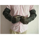 Thick Cowhide Animal Handling Gloves for Dog Cat Bird Snake Parrot Lizard, Anti-Bite and Scratch Protection with Cotton Lining for Gardening and Wild Animal Care