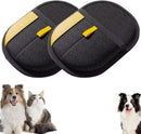 Electrostatic Fur Removal Glove 2-Pack for Cats Dogs, Washable Reusable Pet Hair Remover Mitt for Furniture Clothing and Car Seats, Eco-Friendly Grooming Tool