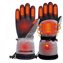 Electric Heated Gloves for Men and Women with 3 Heat Levels, Carbon Fiber Heating Panels and 3M Thinsulate Cotton, Waterproof PU Palm for Winter Sports