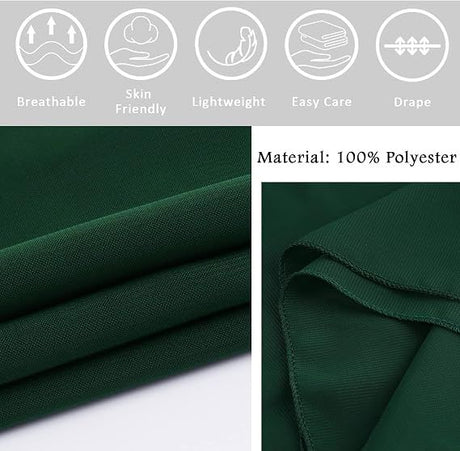 Dark Green Soft Chiffon Shawl Wrap for Women 180x70 cm, Lightweight Breathable Skin-Friendly Fabric for Wedding Evening Party and Travel, Great Gift for Ladies