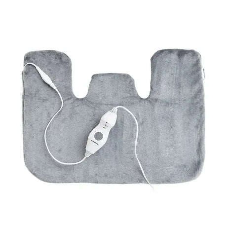 Electric Neck and Shoulder Heating Pad with 3 Temperature Levels 40-60°C, Soft Polyester Cover Removable and Washable, 2-Hour Auto Shut-Off for Pain Relief