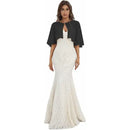 Chiffon Capelet Shawl Wrap for Women Evening Dress Wedding, Button Front Lightweight Flowing Design with Two Wearing Styles, Hand Wash Cold for Easy Care