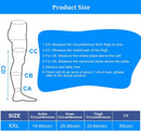 Thigh High Compression Socks for Women Men 15-21 mmHg Closed Toe, Level 1 Support for Edema Pregnancy, Breathable Polyester with Non-Slip Cuffs for All-Day Wear