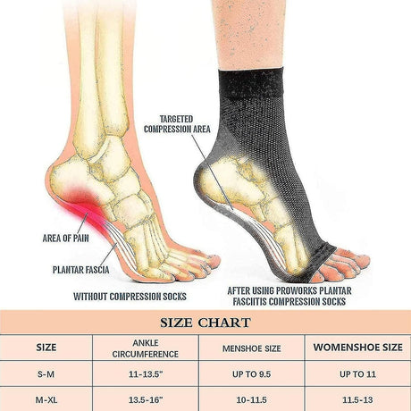 White Neuropathy Socks 3 Pairs S/M, Soothing Compression for Neuropathy Pain Tendinitis Plantar Fasciitis, Breathable Thermal Nylon with Ankle Support for Recovery