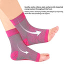White Neuropathy Socks 3 Pairs S/M, Soothing Compression for Neuropathy Pain Tendinitis Plantar Fasciitis, Breathable Thermal Nylon with Ankle Support for Recovery