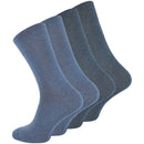 Dark Grey Loose Elastic Socks 8-Pack for Sensitive Legs, Piqué Woven Comfort Band for Even Pressure, Size 39-42 for Men and Women