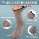 Men's Warm Wool Thermal Socks Pack, Thick Hiking Crew Boot Socks with Soft Breathable Fabric, Size UK 6-11 for Winter Outdoor Casual Wear