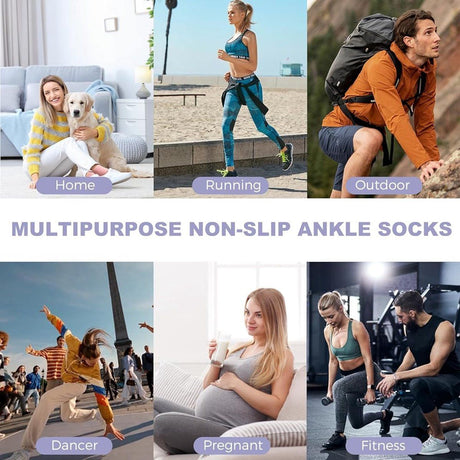 Black and White Non-Slip Yoga Pilates Socks for Women with Silicone Grips, Combed Cotton Breathable Striped Design, One Size Fits Most for Gym Barre and Dance