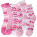Pink Thick Plush Cozy Winter Socks for Women, Pack of Pairs with Fuzzy Warm Lining, Soft Breathable Fabric for US 5-10, Perfect for Slipper and Outdoor Wear