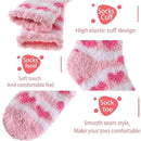 Pink Thick Plush Cozy Winter Socks for Women, Pack of Pairs with Fuzzy Warm Lining, Soft Breathable Fabric for US 5-10, Perfect for Slipper and Outdoor Wear