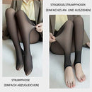 Black Thermal Lined Pantyhose Tights for Women Winter, High Elastic Stretchy Fit for 155-175 cm Height and 40-75 kg Weight, Elegant Semi-Transparent Warm Legwear