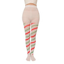 Christmas Over Knee and Thigh High Warm Socks, 70 cm Length Cozy Polyester Knit, Festive Design for Holiday Parties and Cold Weather Wear