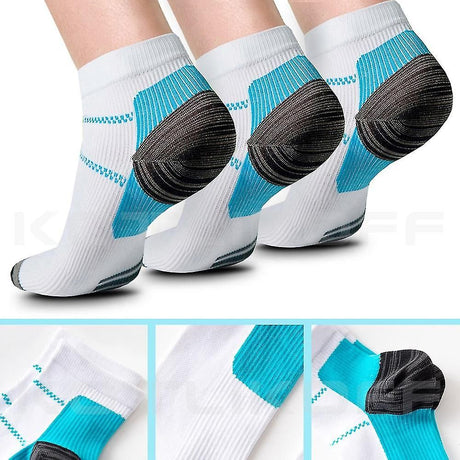 High Quality Foot Compression Socks for Plantar Fasciitis Heel Spurs Arch Pain, Comfortable Varicose Vein Socks L/XL (40-44) for Men and Women