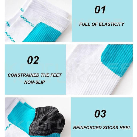 High Quality Foot Compression Socks for Plantar Fasciitis Heel Spurs Arch Pain, Comfortable Varicose Vein Socks L/XL (40-44) for Men and Women