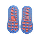 Black Anti-Slip Trampoline Socks for Adults, Cotton Polyester Spandex with Silicone Dots, Elastic Breathable Sports Socks for Indoor Playgrounds and Gyms