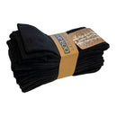 Black Bamboo Socks 10 Pairs for Women Men, Soft Breathable 80% Bamboo 15% Polyester 5% Lycra, Moisture-Wicking Lightweight Fit for Size 35-38