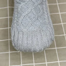 Gray TS-Knitted Velvet Wool Anti-Slip Slippers for Home, V-Shaped Comfort Fit, Size 35-39 with Non-Slip Sole for Yoga Travel and Office Use