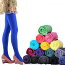 Red Thick High Elasticity Tights 120 Denier, 80% Nylon 20% Spandex One Size for Women, Ultra Soft Stretchy Durable Full Foot Pantyhose for Winter
