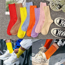 Dark Purple Harajuku Pile Tube Socks for Women, 80% Cotton Nylon Blend, Boots Cosplay Gothic Japanese Style, Size 34-42 EUR with Thick Cushion