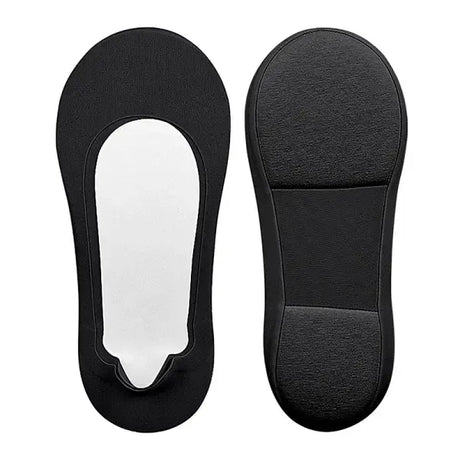 IC 3D Arch Support Massage Socks for Foot Healthcare, Non-Slip Silicone Heel and Massage Sole Design, Breathable Mesh for Orthopedic Comfort in Black